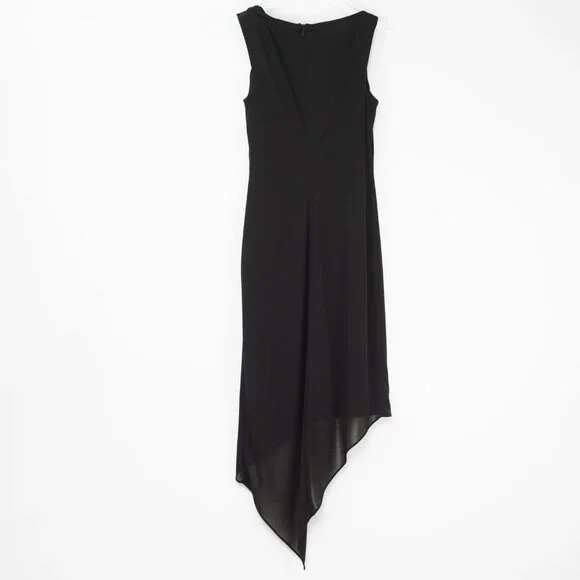 David Meister Cocktail Dress Asymmetric Midi Evening Sleeveless Midi Size 4 - Picture 2 of 6